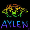 Rainbow Neon Doodle - Aylen