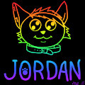 Rainbow Neon Doodle - Jordan