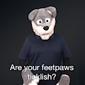 "Are your feetpaws ticklish?" ASL gif