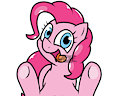 Pinkie licking the screen