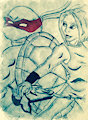 Raphael and Joi Ninja tribunal 2003 Red