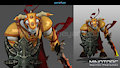 Showcase and Find Imaginative Work 3D Minotorc Warrior Character Modeling