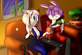 Meiko and Cheshire :comm: by BlueChika