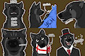 Wolf J Sticker Set #12
