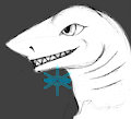 Concept drawing: Mako shark character