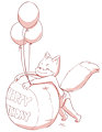 Big Birthday Balloon - Aogami
