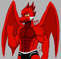 Red dragon wrestler sketch