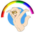 Rainbow Ferret by CuriousFerret