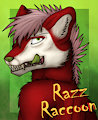 Badge Commission - Razz Raccoon