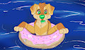 Floating pup  -Art Trade-