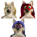 Blender model - Anthro wolf, fox, cat (censored)