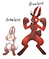 Fakemon: Brawlare and Brawlope