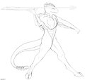 Atlatl Training by CaffienatedCheese