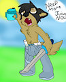 Bossy Puppy:Need More Juice Now! by LeosArt