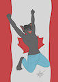 Canada Day gift for Black-Kitten by Zia