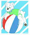 Big boy on a Big Ball by Reva_the_Scarf by PolarYoshi