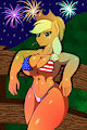 Applejack Red White and Blue