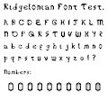 Ridgelonian font