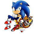 Mecha Tails VS Sonic