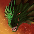 Fierce Dragon by Xeshaire