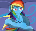 Rainbow Dash in bed
