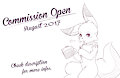 Commission Open - August 2017