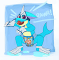 Shark Draggy Says RAWR! (and squish!)
