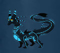 Neon Blue Dragon