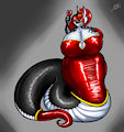 Commission - Extra Large, Extra Classy, Extra Snek by GrayscaleRain