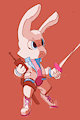 Fencer Rabbit Fetcher by guiltstar