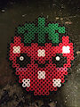 strawberry perler