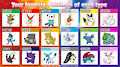 My favorite Pokemon of each type by Oshawott541
