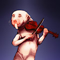 Naked Violin by Yacare