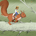Flugs squirrel rides