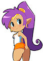 Shantae in Hooters outfit