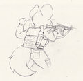 Talya with a Rifle Sketch