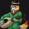 Renaissance Christian Wolf And His Lute by ChristianWolf