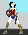 Goldie as Wonder Woman