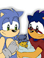 Sonic meets his grandson ^^