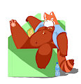 Red panda boy sofa
