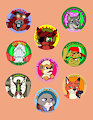 Last Set o' Buttons! and low res posters by Yiffox
