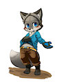 Little fox by bluepawz