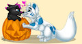 Couples ych Halloween commish