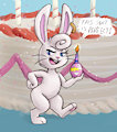 Birthday Suit Bunny by Snaxbuns