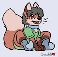 Wolfie's October Stream - Fox Sticker