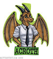 Acroth glitter Badge by Mottenfest