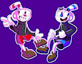 Cuphead and Mugman by PlagueDogs123