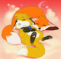 2 sleepy foxys by MikeTheFox99