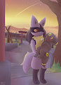 lucario and umbreon :3