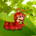 caterpiller mario by Baconbloodfire12